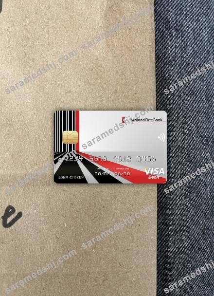 Cameroon Afriland First bank visa card photolook front